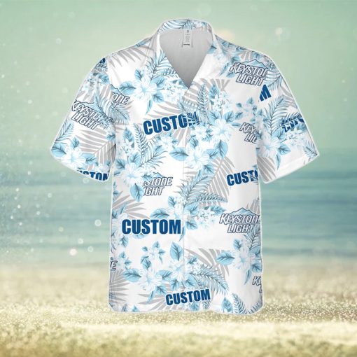 Keystone Light Hawaiian Shirt Flowers Pattern Personalized Gift Men And Women