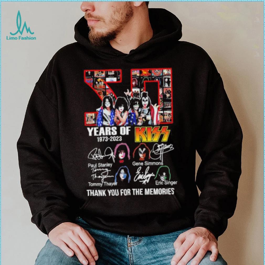 Kizz 50 Years of 1973 2023 thank You for the memories signatures shirt Kizz 50 Years of 1973 2023 thank You for the memories signatures shirt