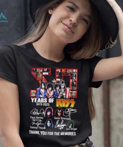 Kizz 50 Years of 1973 2023 thank You for the memories signatures shirt