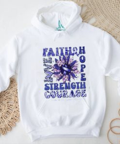 Koolen de vries syndrome awareness sunflower strong faith love T Shirt