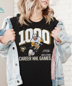 Kris Letang Pittsburgh Penguins 1,000 Career Games T Shirt