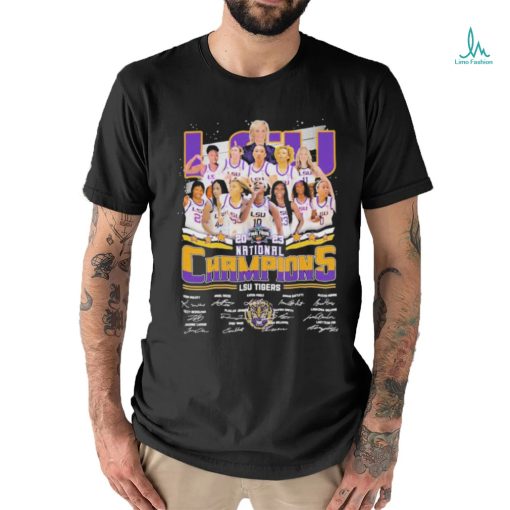 LSU 2023 National Champions LSU Tiger Signatures T Shirt