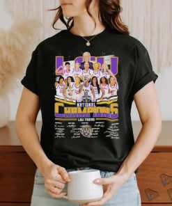 LSU 2023 National Champions LSU Tiger Signatures T Shirt