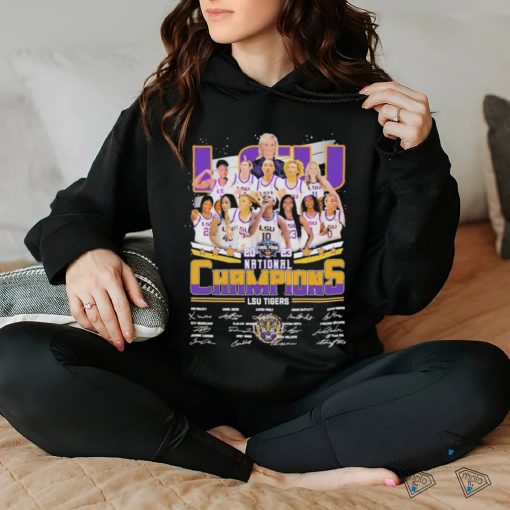 LSU 2023 National Champions LSU Tiger Signatures T Shirt