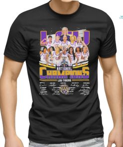 LSU 2023 National Champions LSU Tiger Signatures T Shirt