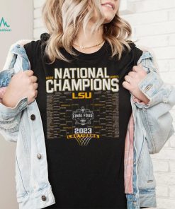 LSU Tigers Blue 84 2023 NCAA Women’s Basketball National Champions Bracket Shirt