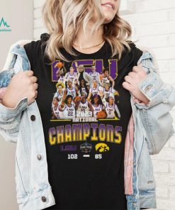 LSU wins Iowa 102 – 85 2023 Ncaa Division I Women’s Basketball National championship Final Score Shirt