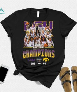 LSU wins Iowa 102 – 85 2023 Ncaa Division I Women’s Basketball National championship Final Score Shirt