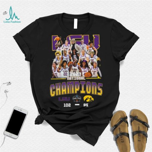 LSU wins Iowa 102 – 85 2023 Ncaa Division I Women’s Basketball National championship Final Score Shirt