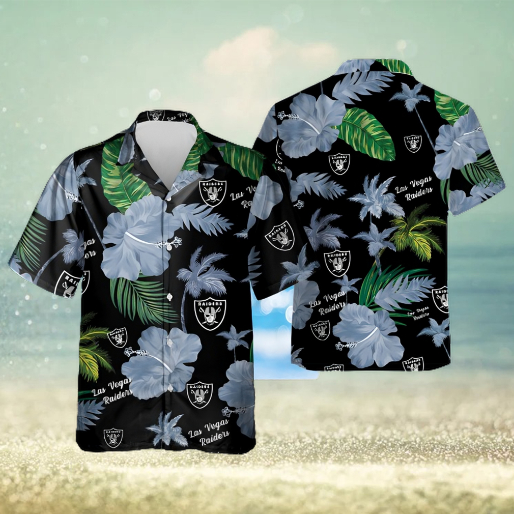 Oakland Raiders Nfl Custom Hawaiian Shirt Short T Shirt Hawaiian Pattern  Print - Limotees
