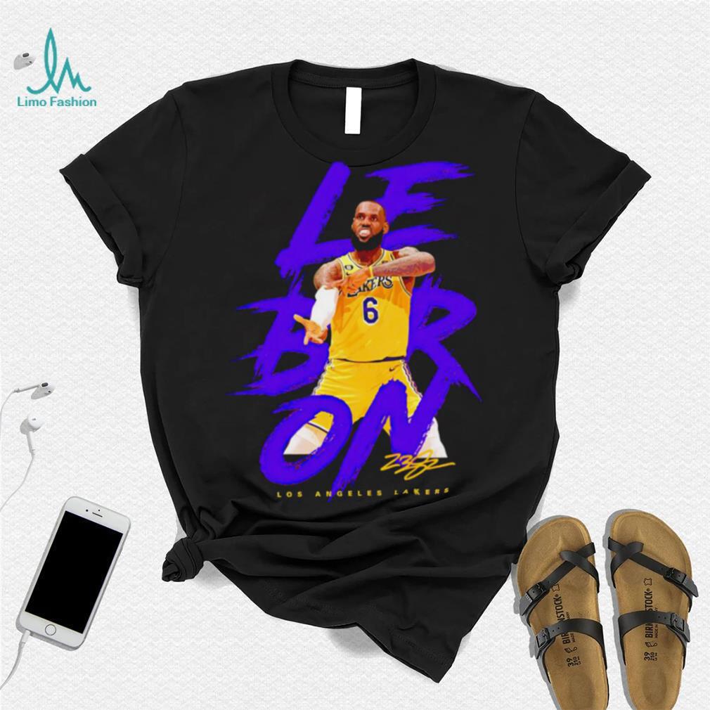 Lebron James Los Angeles Lakers signature Legend 2023 shirt