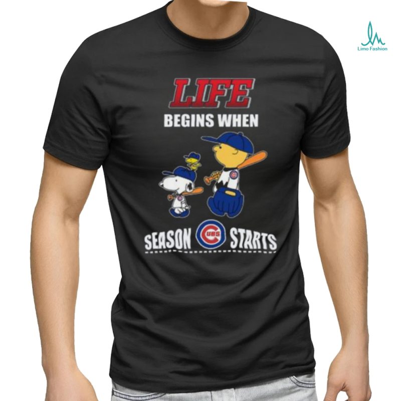 Life Begins When Season Cubs Statrs T Shirt