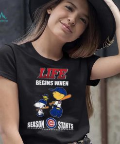 Life Begins When Season Cubs Statrs T Shirt