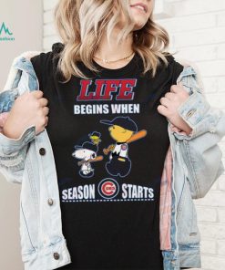 Life Begins When Season Cubs UBS Starts T Shirt