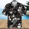 Los Angeles Chargers America Flag Tropical Floral Aloha Hawaiian Shirt