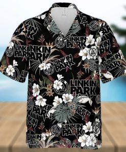 Linkin Park Rock Band And Logo Tropical Forest All Over Print Hawaiian Shirt