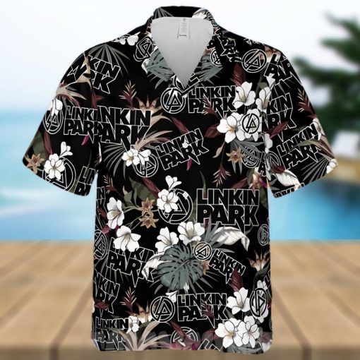 Linkin Park Rock Band And Logo Tropical Forest All Over Print Hawaiian Shirt