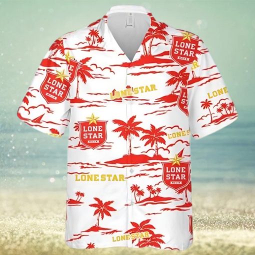 Lone Star Island Palm Leaves Hawaiian Shirt