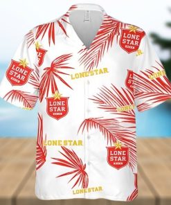 Lone Star Palm Leaves Pattern Hawaiian Shirt