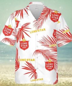 Lone Star Palm Leaves Pattern Hawaiian Shirt