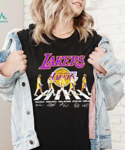 Los Angeles Lakers Abbey Road signatures shirt