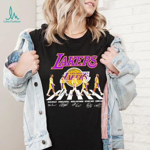 Los Angeles Lakers Abbey Road signatures shirt