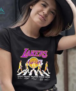 Los Angeles Lakers Abbey Road signatures shirt