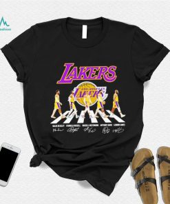 Los Angeles Lakers Abbey Road signatures shirt