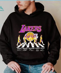 Los Angeles Lakers Abbey Road signatures shirt