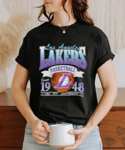 Los Angeles Lakers Basketball Since 1948 NBA 75th Anniversary LAL Fan  Unisex T Shirt - Limotees