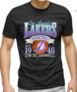 Los Angeles Lakers Basketball Since 1948 NBA 75th Anniversary LAL Fan  Unisex T Shirt - Limotees