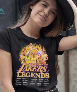 Los Angeles Lakers Legends Teams Kobe Bryant Kareem About Jabbar Shaquille O’neal Signature Shirt