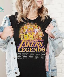 Los Angeles Lakers Legends Teams Kobe Bryant Kareem About Jabbar Shaquille O’neal Signature Shirt