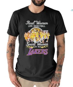 Los Angeles Lakers real Women love basketball smart Women love the Lakers signatures shirt