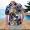 Keystone Light Beer Island Palm Leaves Hawaiian Shirt