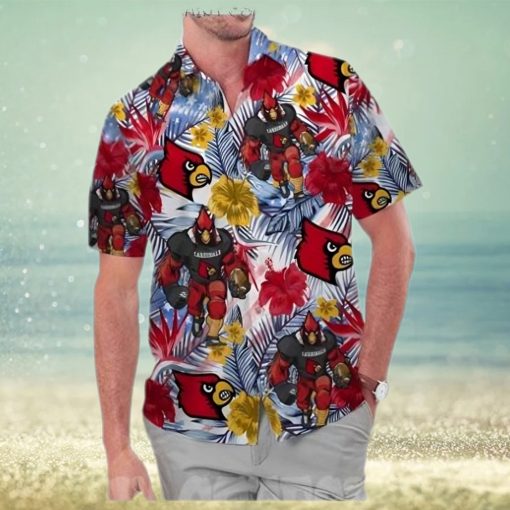 Louisville Cardinals Coconut Aloha Hawaiian Shirt