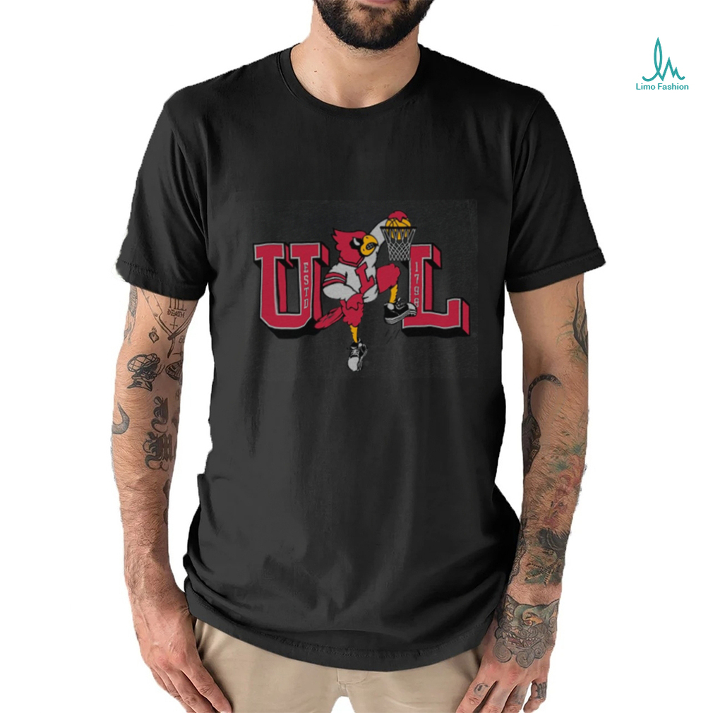 Louisville Dunking Cardinal Tee shirt Louisville Dunking Cardinal Tee shirt