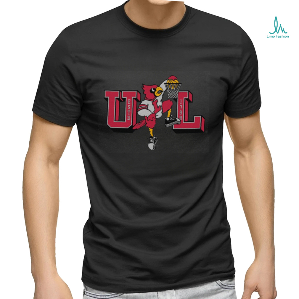 Louisville Dunking Cardinal Tee shirt Louisville Dunking Cardinal Tee shirt