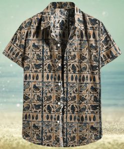 MFCHY Men Hawaiian Shirt Short Sleeve Beachwear Shirt Casual Printed Beach Shirts Summer Men Shirts Blouse Hawaii Shirts