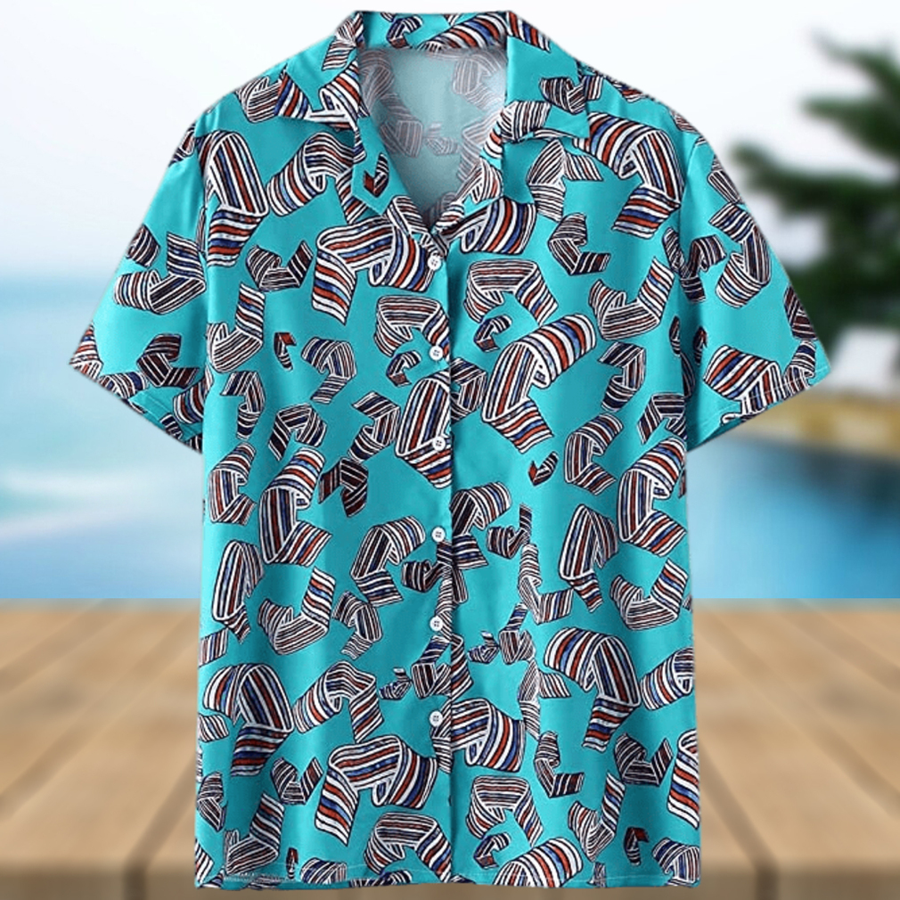 MFCHY Stylish Print Hawaiian Shirts Men Summer Short Sleeve Beach ...