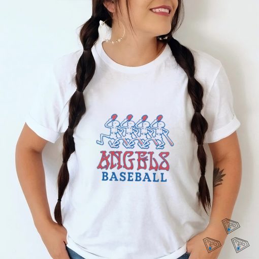 MLB X Grateful Dead X Angels retro logo shirt