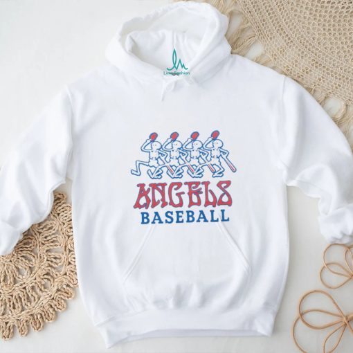 MLB X Grateful Dead X Angels retro logo shirt