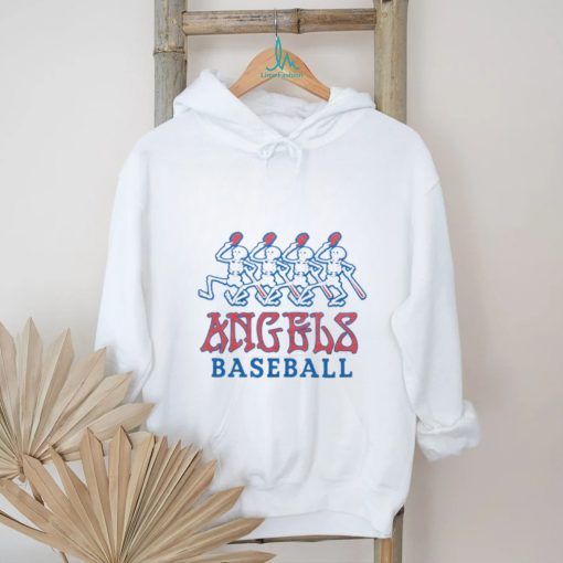 MLB X Grateful Dead X Angels retro logo shirt