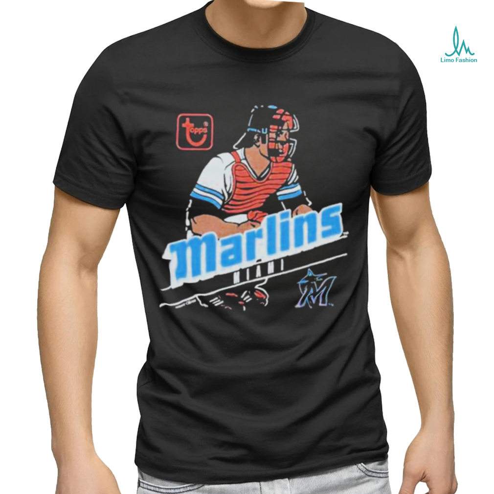 MLB x Topps Miami Marlins shirt - Limotees