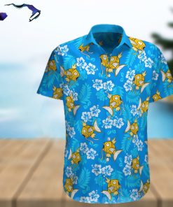 Magikarp Pokemon Floral Pattern All Over Print Hawaiian Shirt