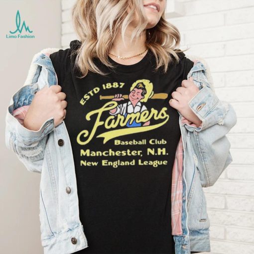 Manchester Farmers New Hampshire Vintage Defunct Baseball Teams Shirt