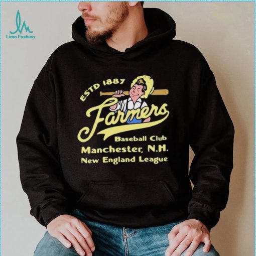 Manchester Farmers New Hampshire Vintage Defunct Baseball Teams Shirt