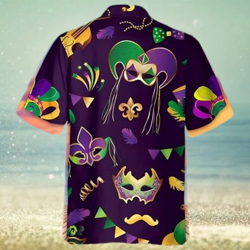 Mardi Gras Mask Hawaiian Shirt Funny Fat Tuesday