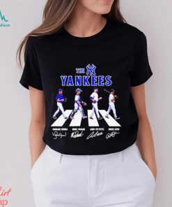 Mariano Rivera Jorge Posada Andy Pettitte And Derek Jeter The New York  Yankees Abbey Road Signature Shirt - Limotees