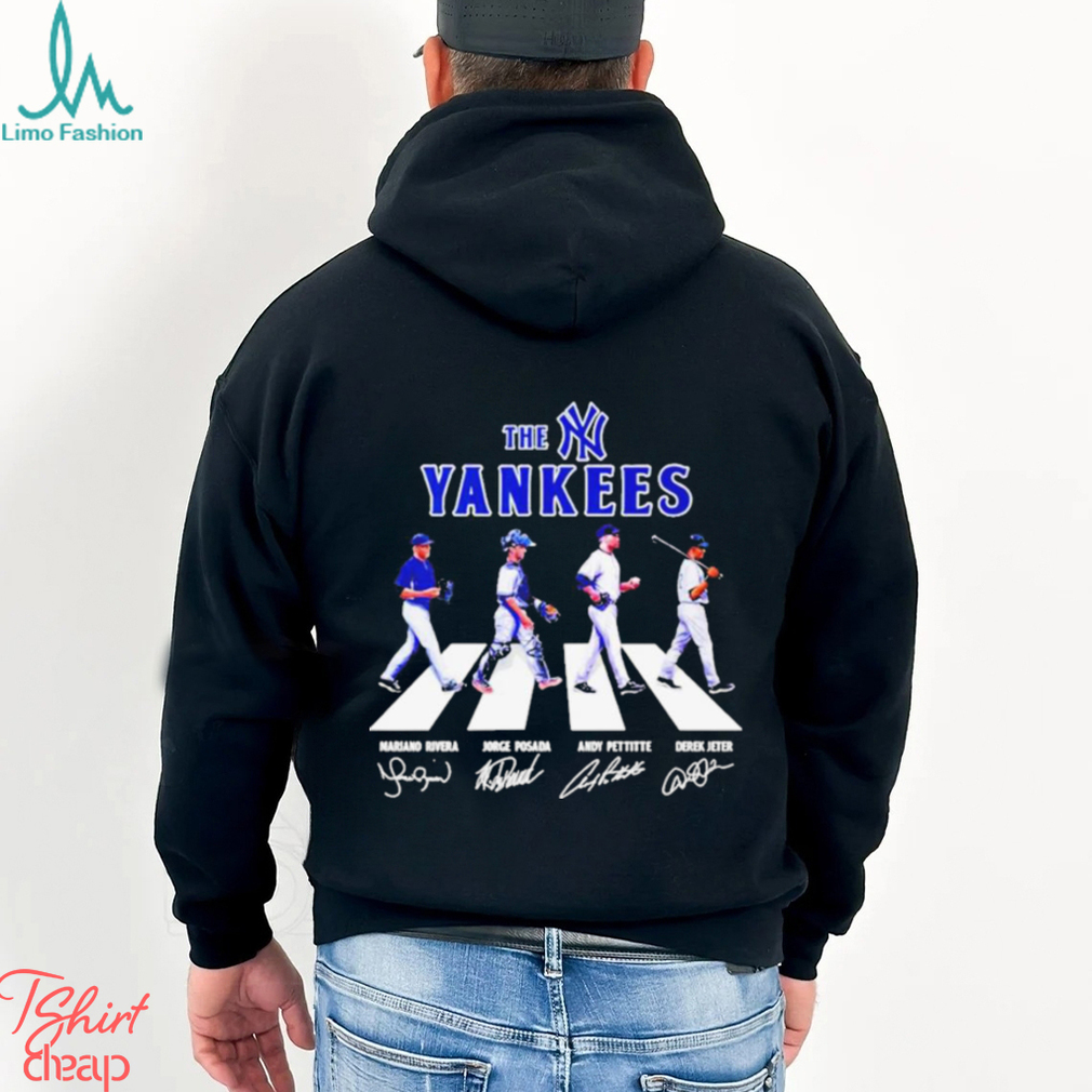 New York Yankees Andy Pettitte Mariano Rivera Derek Jeter Jorge Posada  signatures shirt, hoodie, sweater, long sleeve and tank top
